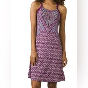 Prana purple Quinn halter style dress. Size:L